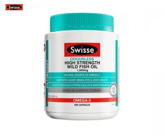 Swisse 无腥味野生深海鱼油1,500mg 400粒 Swisse 无腥味野生深海鱼油1,500mg 400粒